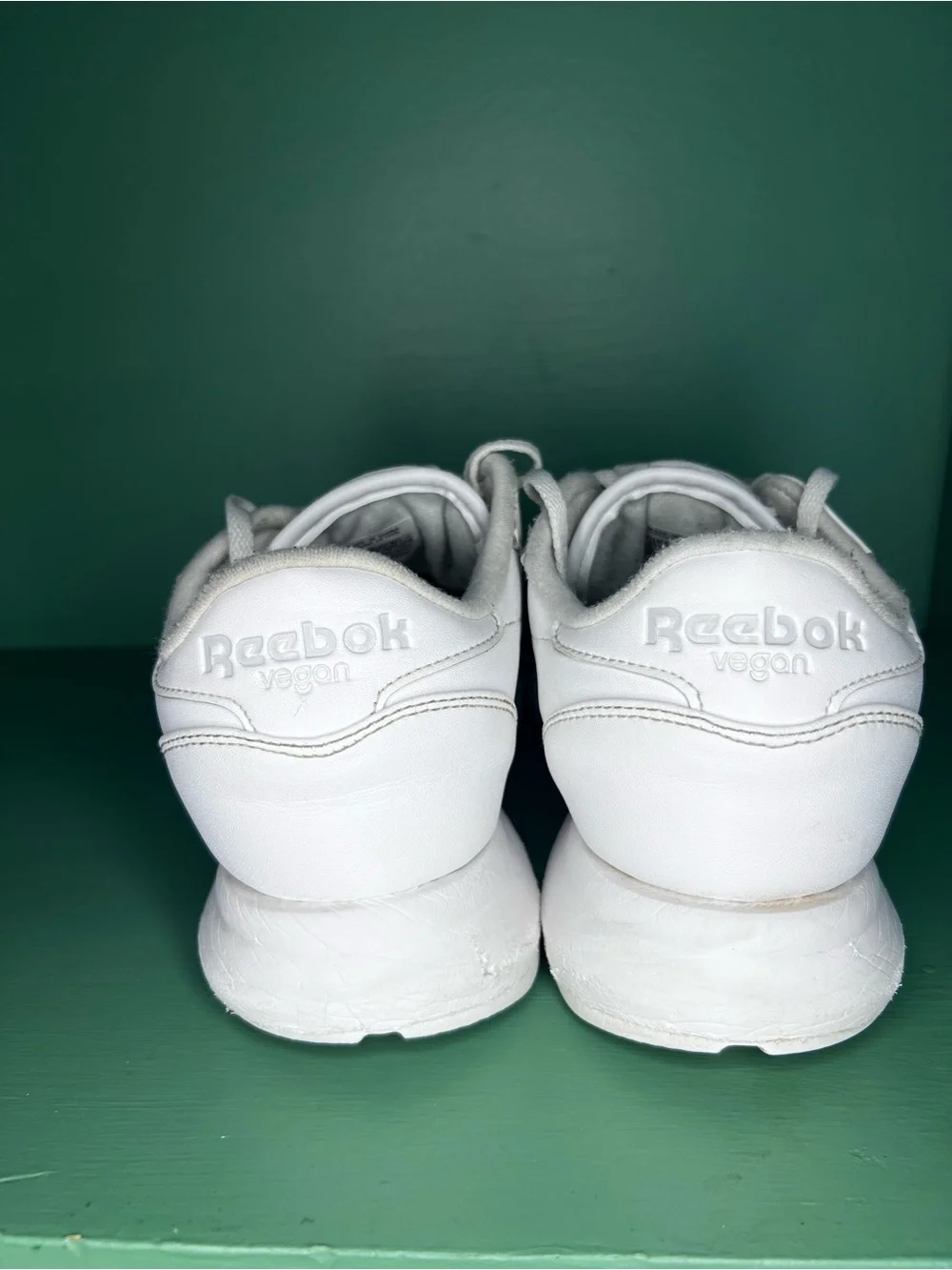 Reebok White Leather Low-Top Sneakers